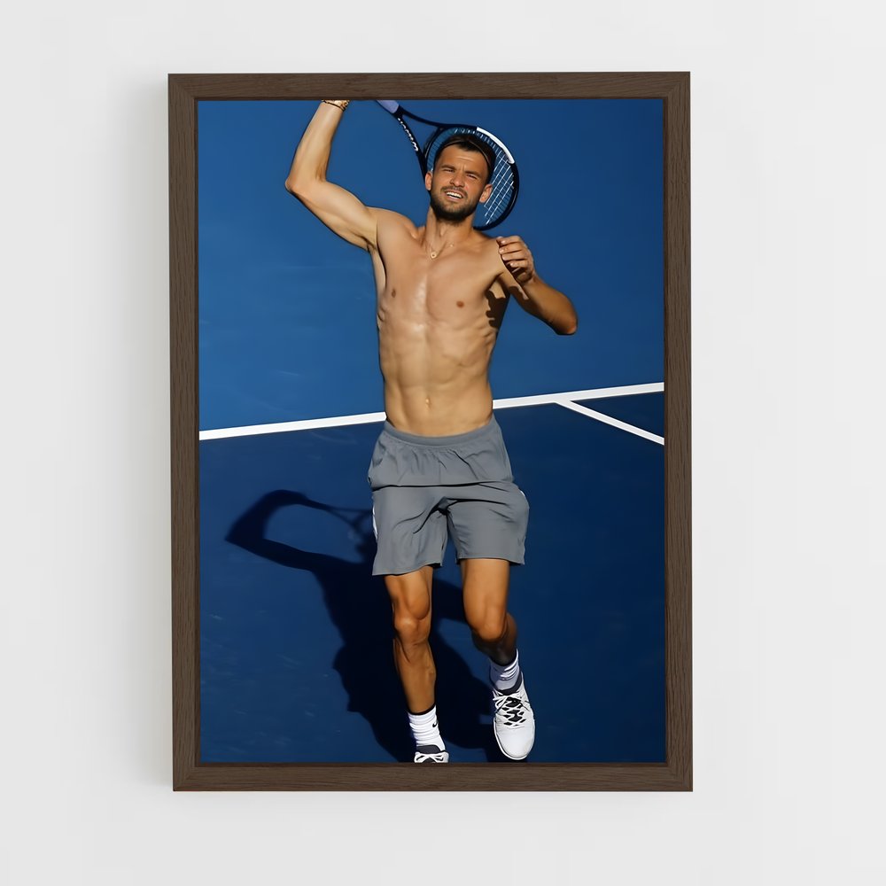 Poster Grigor dimitrov frapper – affiche Tennis (vue 5)